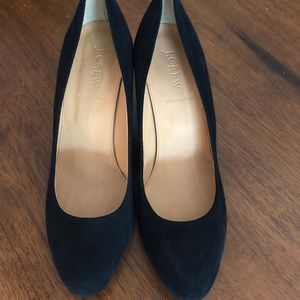 J. Crew suede wedges- Size 9.5